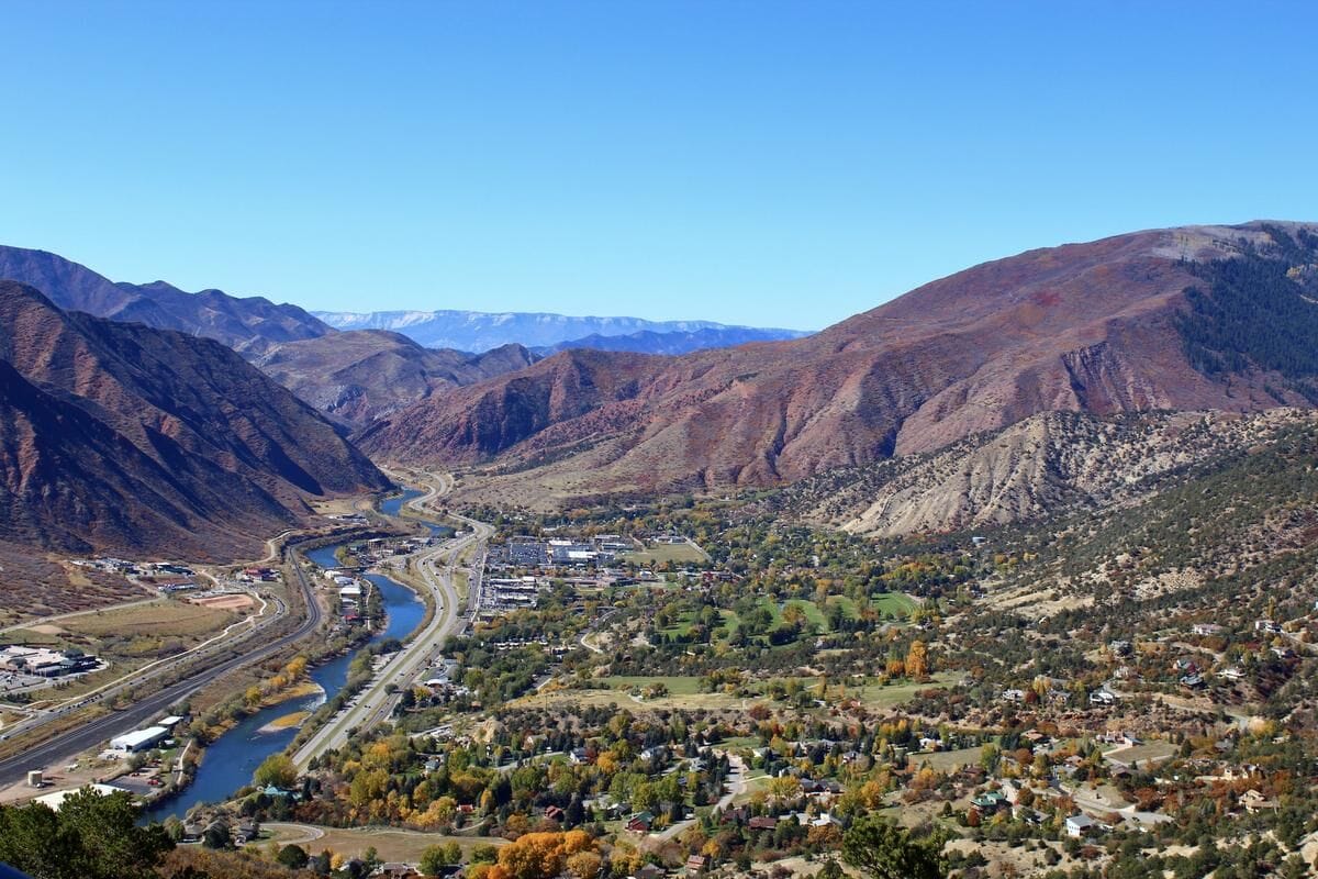A view of Glenwood Springs, which has drawn travellers with its healing hot springs since the 19th century