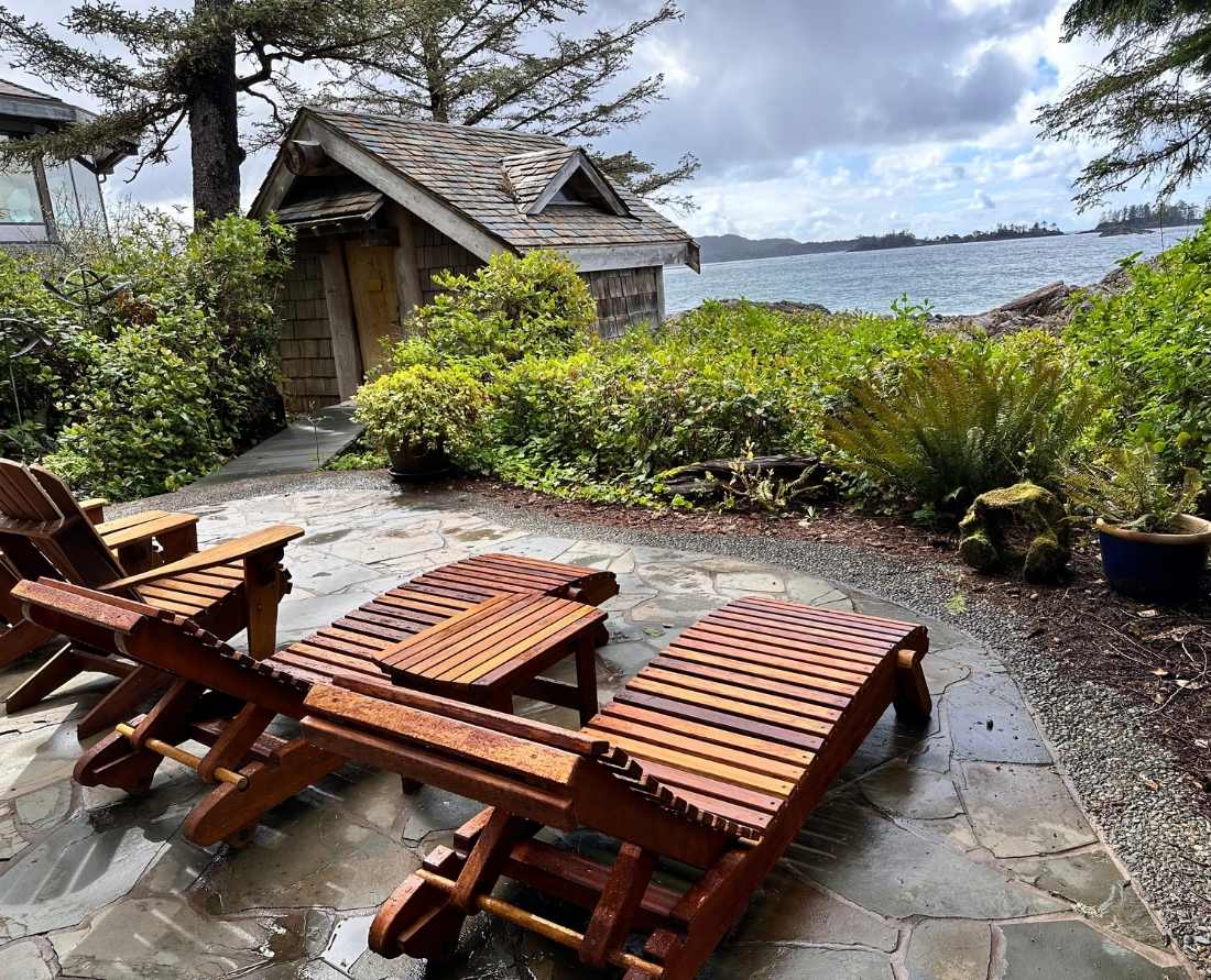 Wickaninnish Inn Ancient Cedars Spa relaxation area and massage cabin