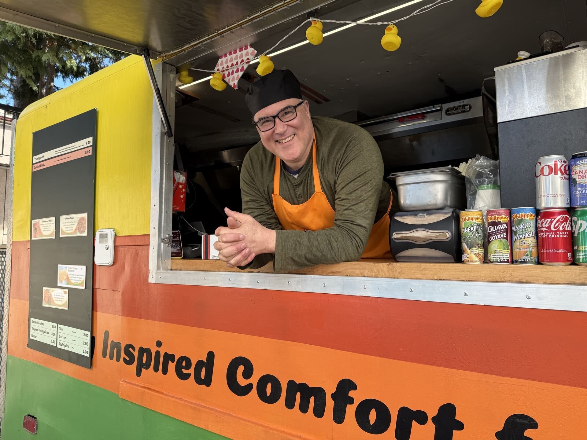 David Gittens in his Come and Get It! Food Truck