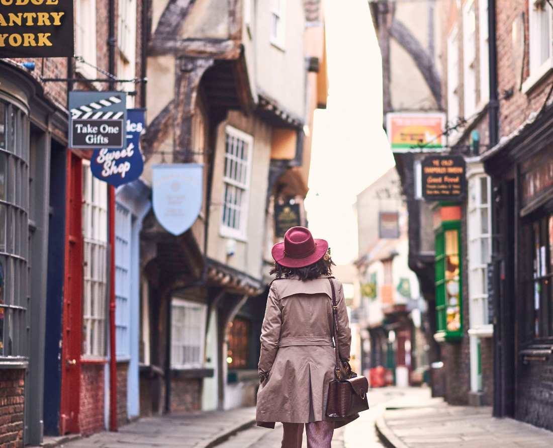 The historic Shambles shopping area has echoes of its medieval past