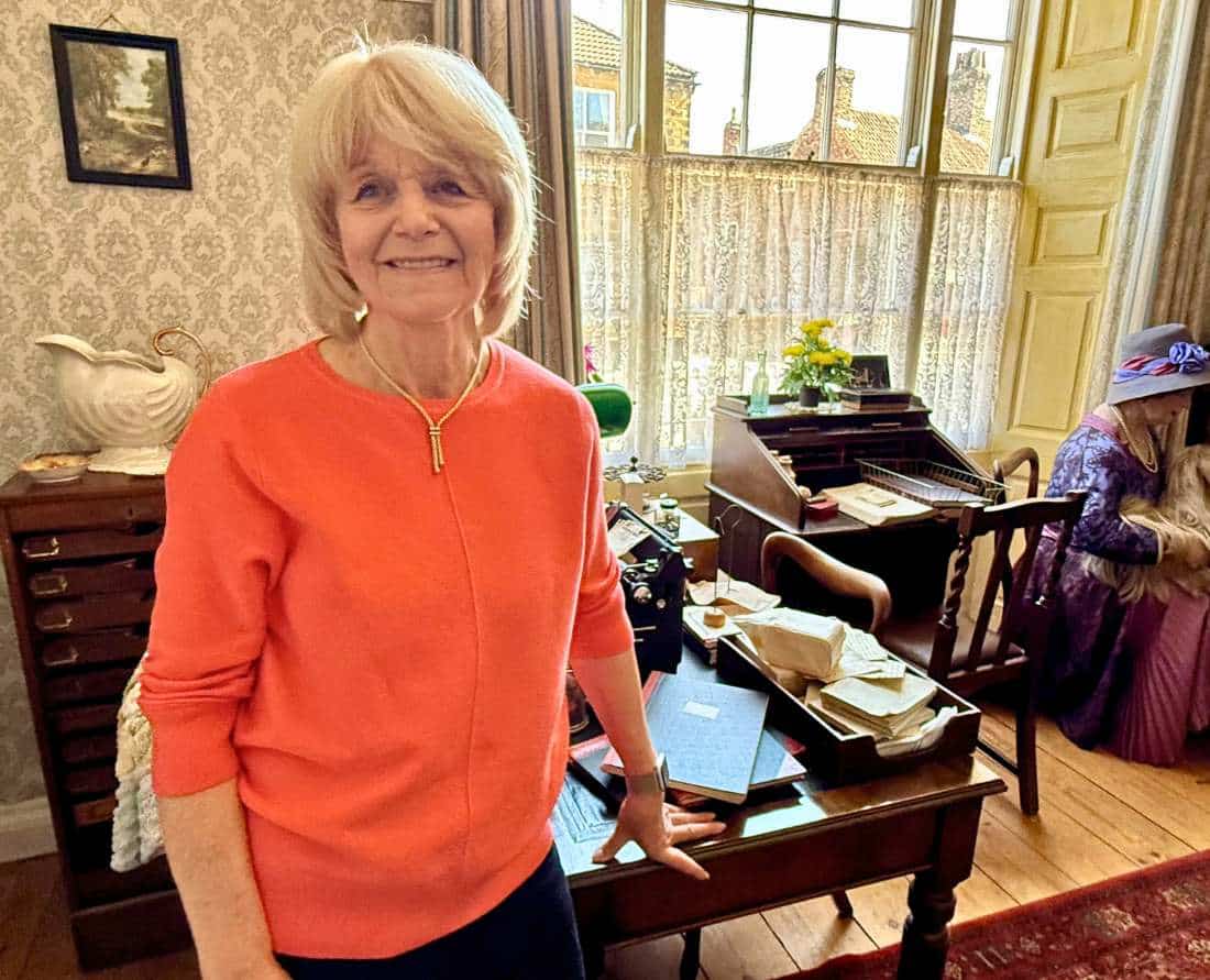 Alf Wight’s daughter Rosie Page dropped by the World of James Herriot Museum to share memories of her dad