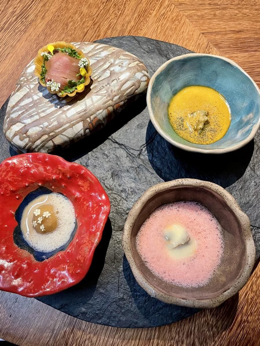 Appetizers at Leo. Chef/owner Leonor Espinosa showcases heritage foods from some of the country’s remote regions