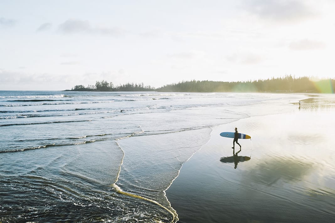 Surfer in Tofino