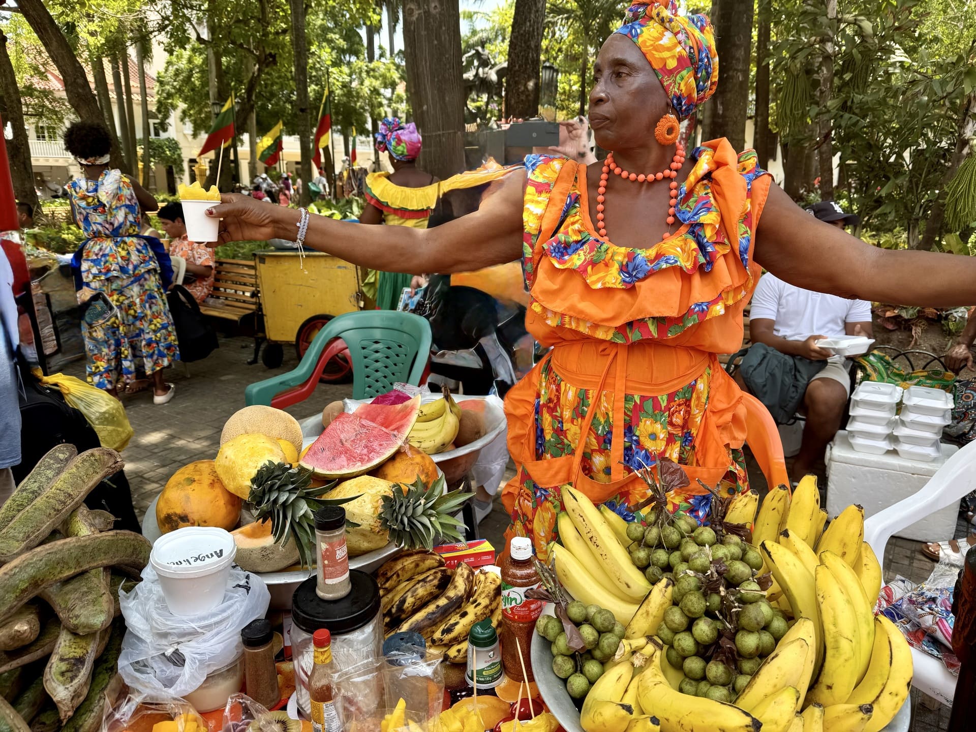 Palenquera fruit seller Angelina Cassimene
