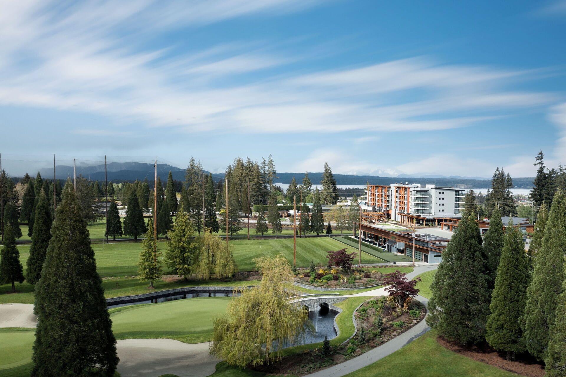Naturally Pacific Resort overlooks Campbell River Golf Club
